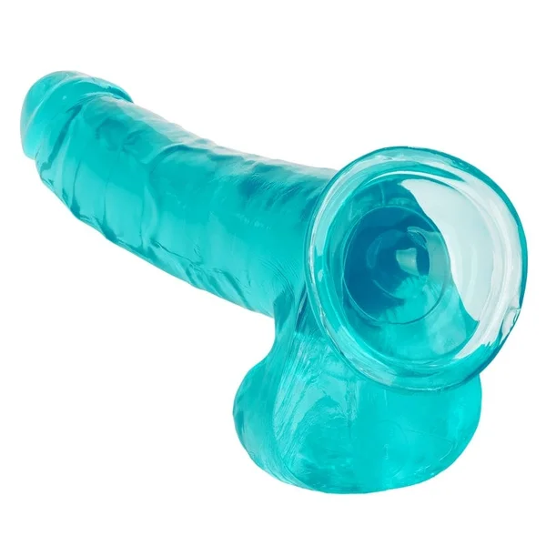 Calexotics Queen 10” Teal Jelly Dildo — image 8 of 10
