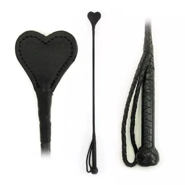Fetissimo Riding Crop Leather Heart — image 2 of 2