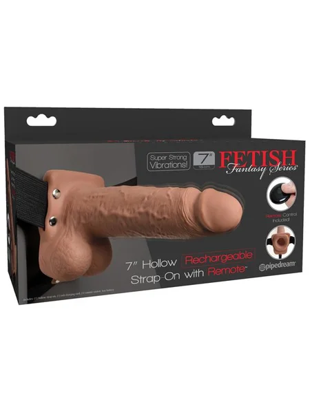 Fetish Fantasy Series 7'' Hollow Rechargeable Strap-On with Balls — image 4 of 4