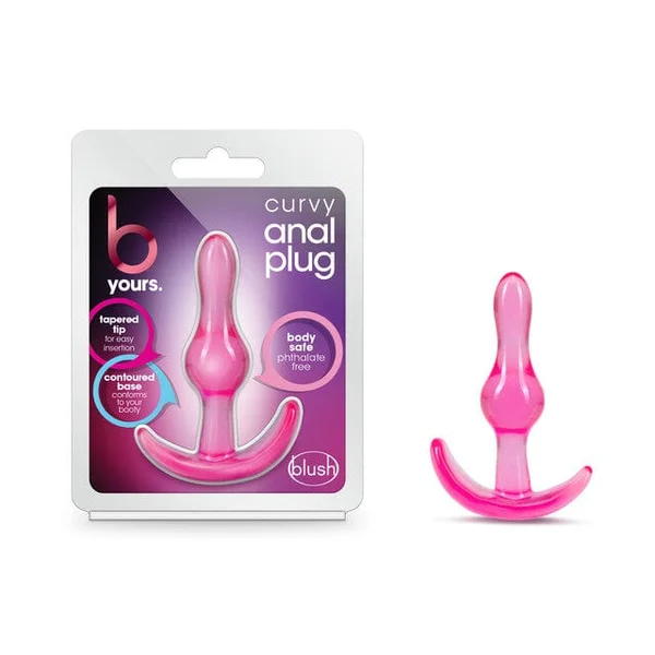 Blush B Yours Pink Curvy Anal Plug — image 14 of 14