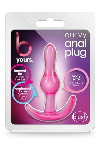 Blush B Yours Pink Curvy Anal Plug — image 8 of 14