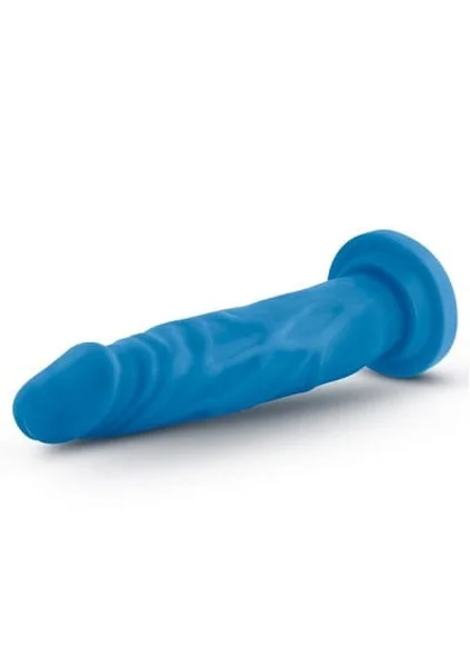 Blush Neo Neon Blue 7.5 Inch Dual Density Cock — image 12 of 14