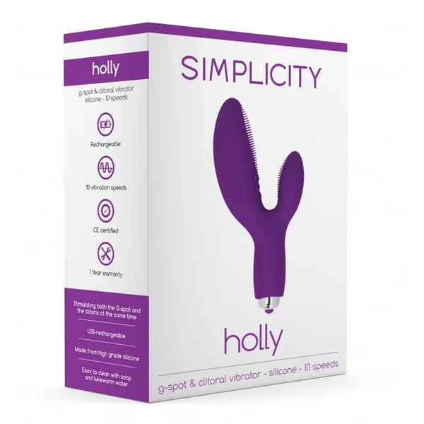 HOLLY G-spot and Clitoral Vibrator Purple — image 5 of 6