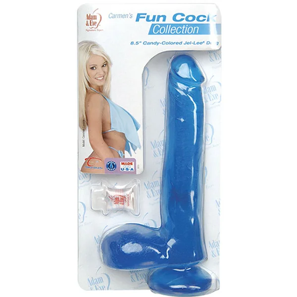 Adam & Eve Carmens Fun Cock 8.5 Inch Blue — image 4 of 4