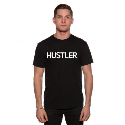 HUSTLER R Men s Classic Logo Crew Neck T Shirt