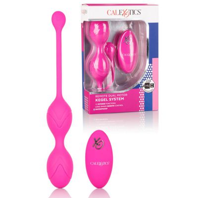 California Exotic Dual Motor Silicone Kegel Vibrator with Remote Control