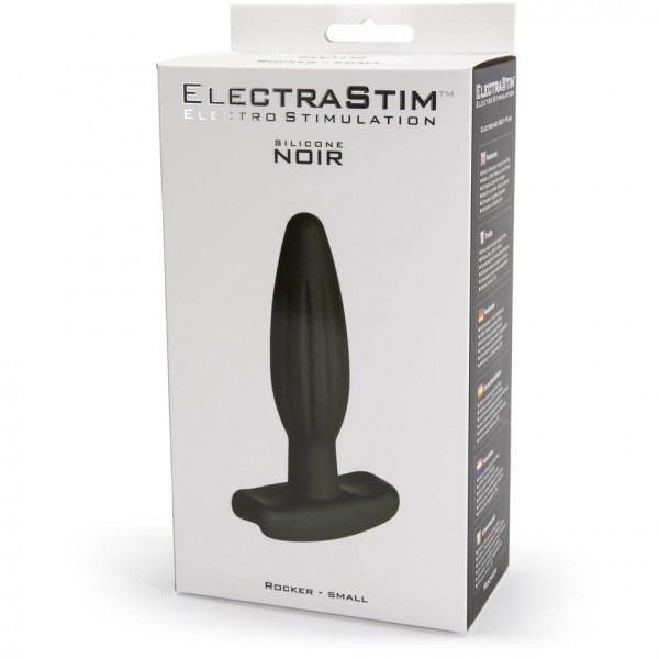 ElectraStim Bi-Polar Electrosex Silicone Noir Rocker Small Butt Plug