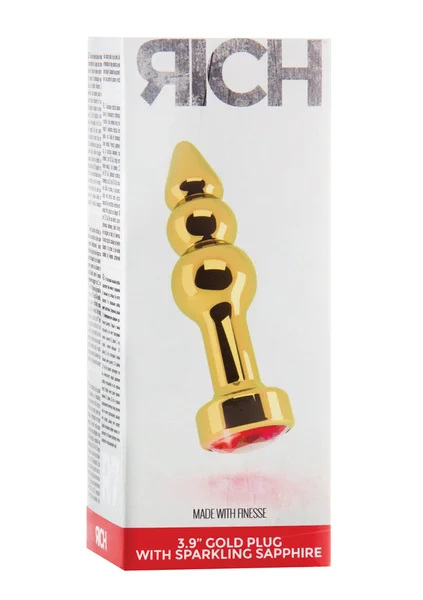 Rich R7 - Gold Plug - 3.9 Inch - Red Sapphire — image 5 of 6