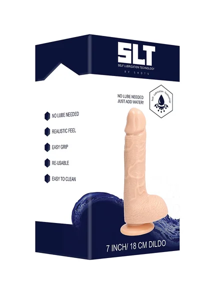 Self Lubrication 7 Inch Dong - Flesh — image 5 of 6