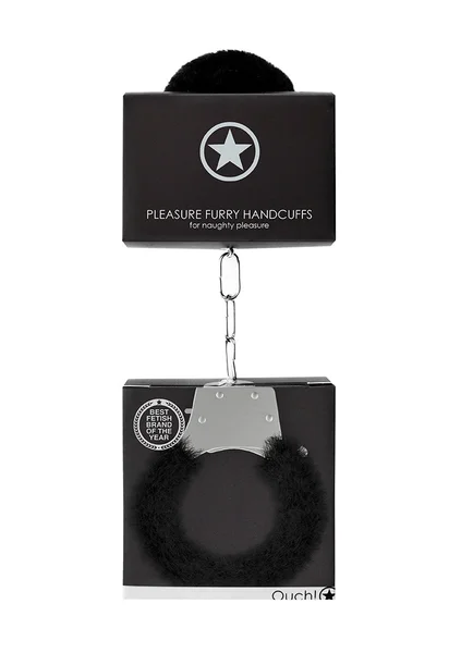 Pleasure Handcuffs Furry - Black — image 4 of 4