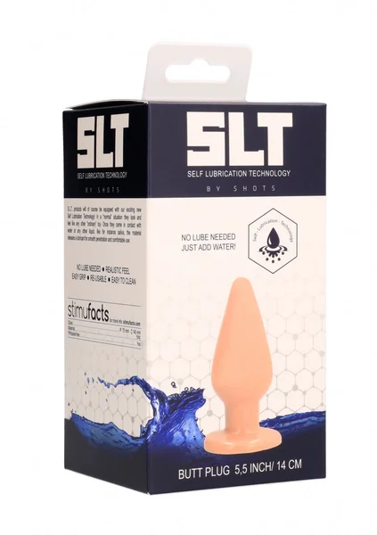 Self Lubrication 5 Inch Buttplug - Flesh — image 5 of 5