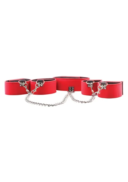 Reversible Collar / Wrist / Ankle Cuffs - Red — image 10 of 12