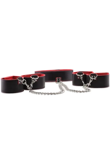 Reversible Collar / Wrist / Ankle Cuffs - Red — image 11 of 12