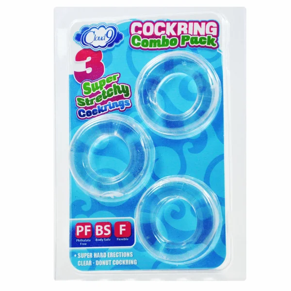 Cloud 9 - Cockring Combo Clear — image 14 of 14