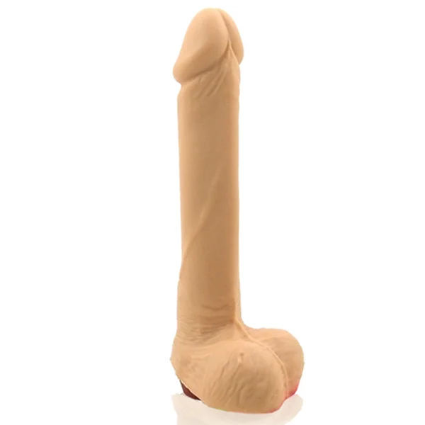 SI 8in Cock with Balls & Vibrates - White — image 7 of 8