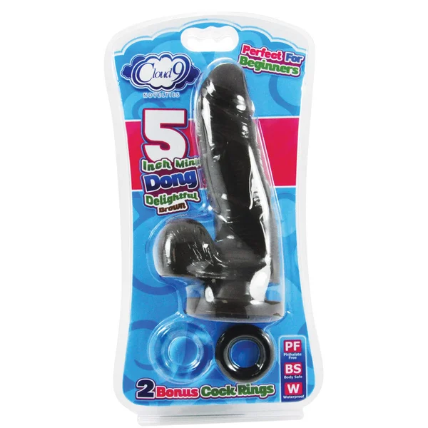 Cloud 9 - Dildo Black 5 inch  with 2 Bonus Cock Rings — image 7 of 7