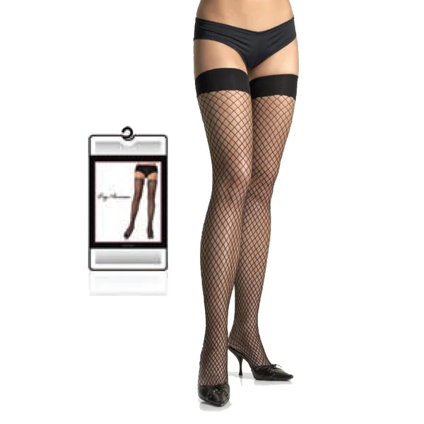 Lycra Industrial Fishnet Thigh High O/S — image 2 of 2