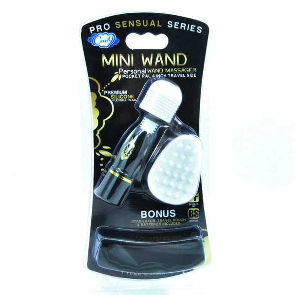 Cloud 9 - Pro Sensual Mini Wand with Bonus Tip & Travel Pouch Black — image 8 of 9