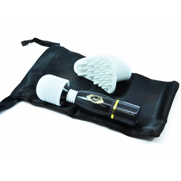 Cloud 9 - Pro Sensual Mini Wand with Bonus Tip & Travel Pouch Black — image 7 of 9