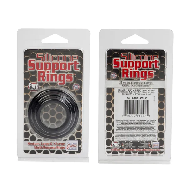 Silicone Support Rings - Black 3pk — image 6 of 6