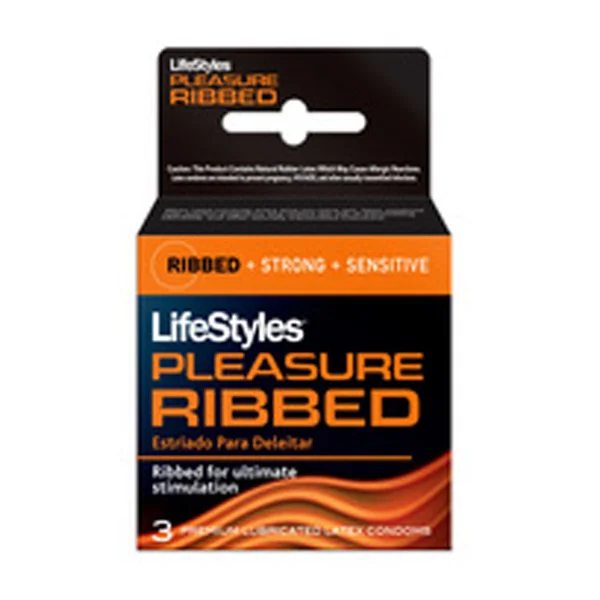Lifestyles Ribbed Pleasure 3pk — image 2 of 2