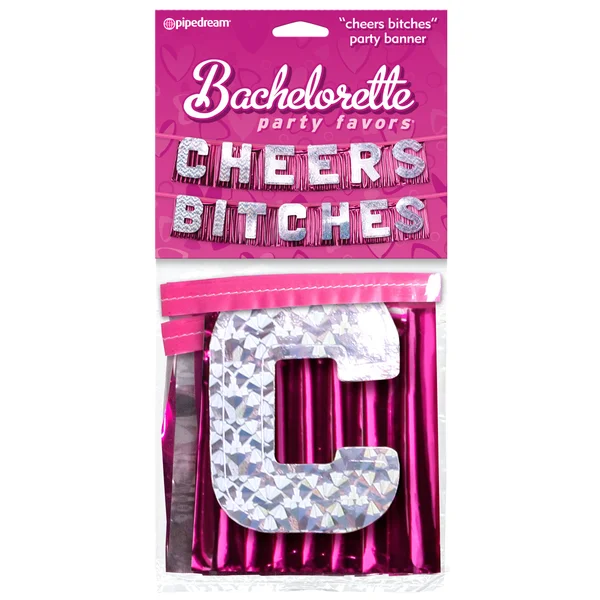 Pipe Dreams Bachelorette Party Favors "Cheers Bitches" Party Banner — image 5 of 6