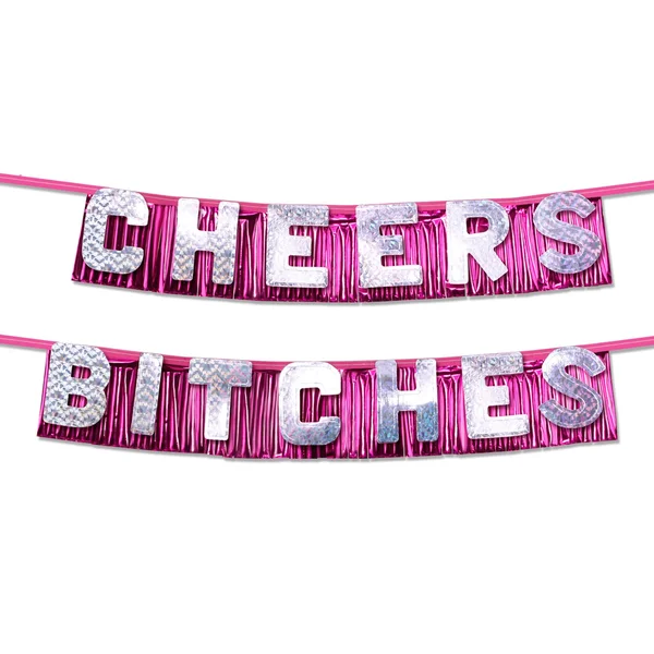 Pipe Dreams Bachelorette Party Favors "Cheers Bitches" Party Banner — image 6 of 6