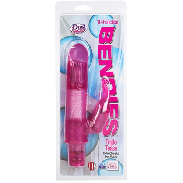 California Exotic 10-Function Bendies Triple Tease - Pink — image 4 of 4