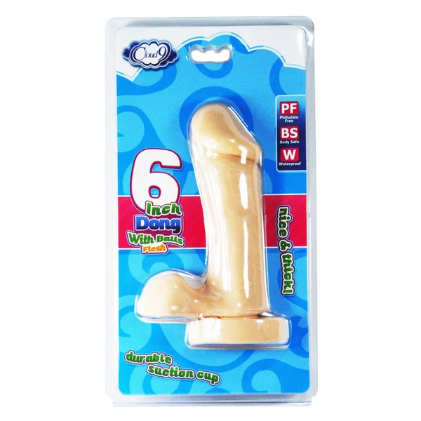 Cloud 9 - Delightful Dong 6 inch with Balls Flesh — image 6 of 8