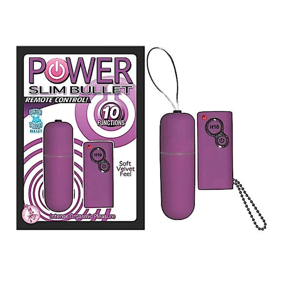 Power Slim Bullet Remote Control-Purple — image 2 of 2