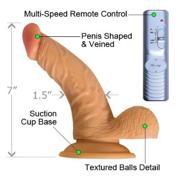 All American Whopper 7in Vib Dong with Balls — image 15 of 16