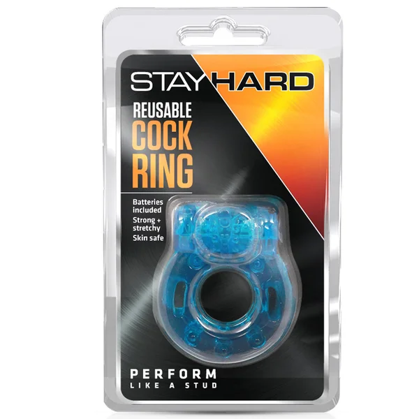 Vibrating Cockring Blue Reusable — image 10 of 10