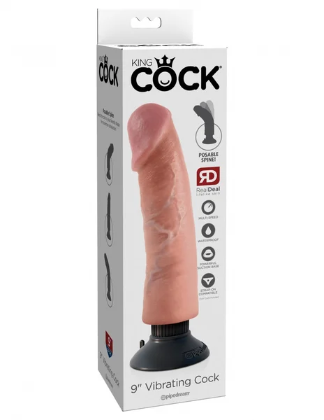 King Cock 9'' Vibrating Cock — image 10 of 25