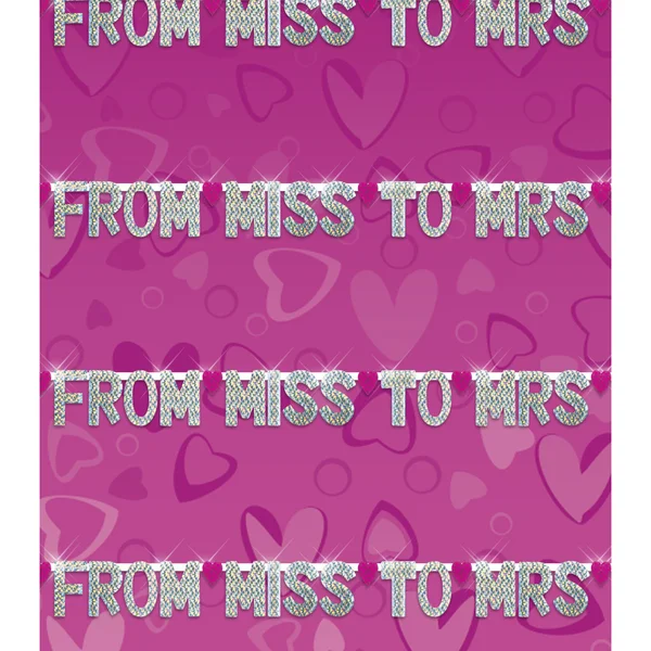 Pipe Dreams Bachelorette Party Favors "From Miss to Mrs" Party Banner — image 5 of 6