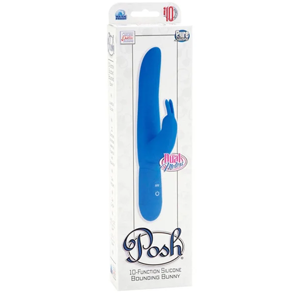 California Exotic Posh 10-Function Silicone Bounding Bunny - Blue — image 4 of 4