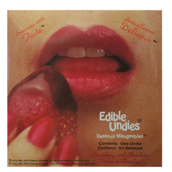 Edible Undies For Women -Straw Chocolate — image 2 of 2