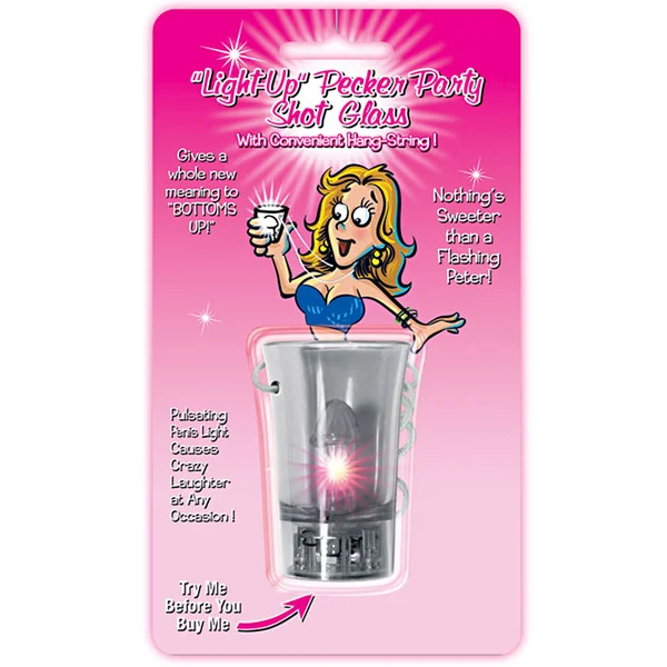 Light Up Pecker Party Shot Glass &String — image 2 of 2