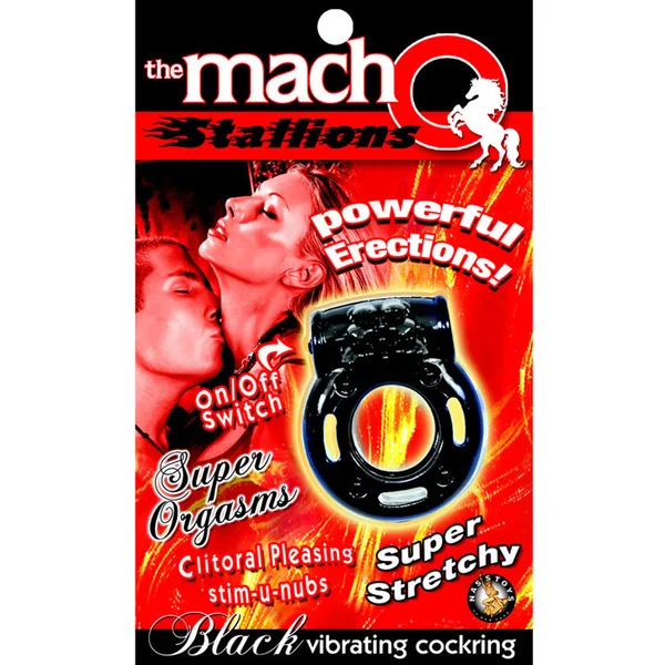 Nasstoys Macho Stallions Cock Ring Vibrator Black — image 4 of 4