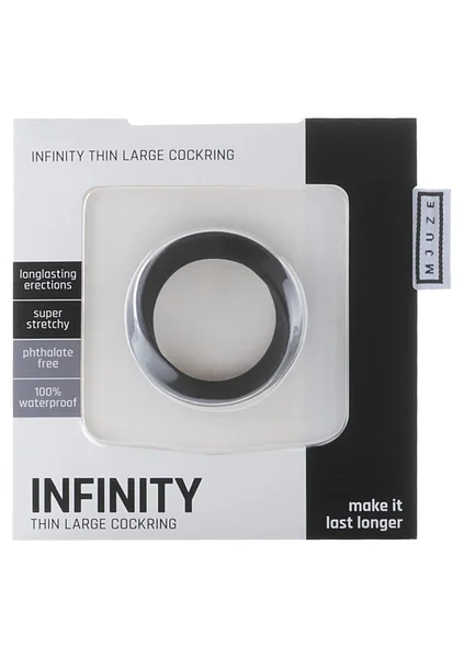 Infinity - Thin - Large Cockring - Black — image 8 of 9