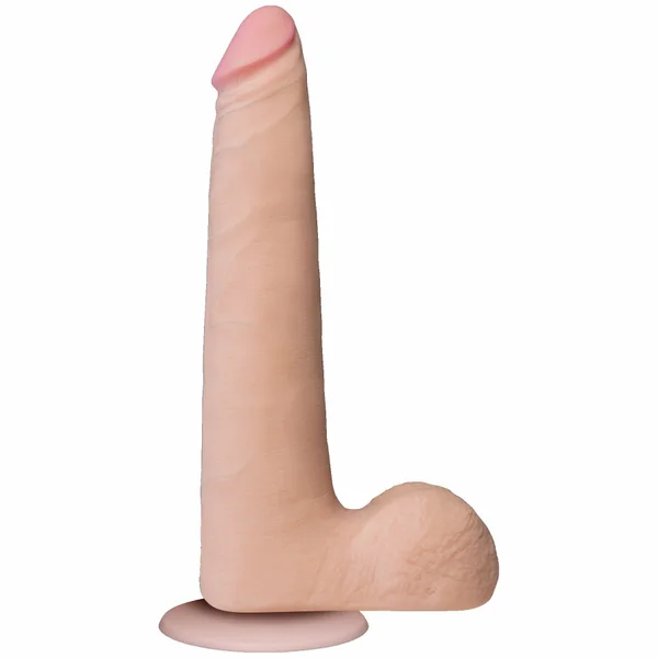 Realistic Cock Ultraskyn UR3 9 inch Slim with Balls White — image 7 of 10