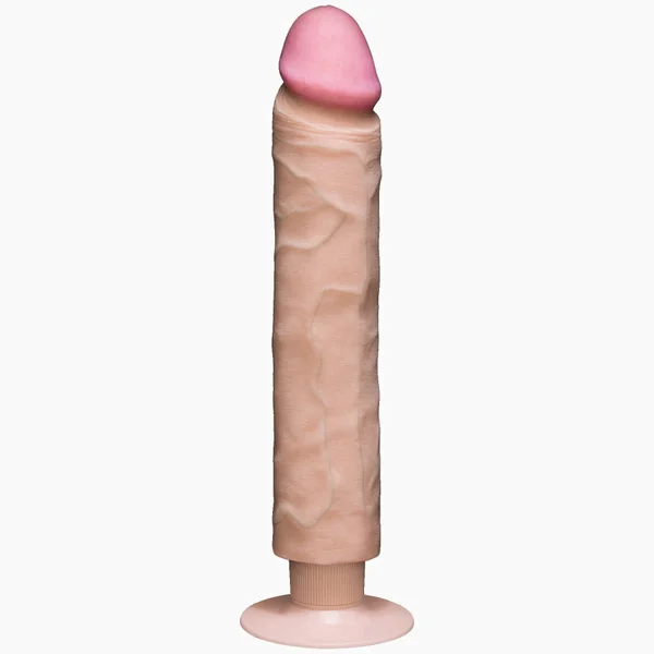 Realistic Cock Vib 10 inch with out Balls White — image 3 of 4