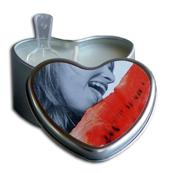 Earthly Body Massage Candle Edible Watermelon 4oz — image 4 of 4