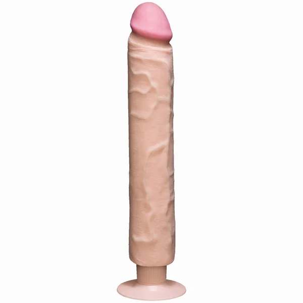 Realistic Cock Vib 12 inch with out Balls White — image 4 of 6