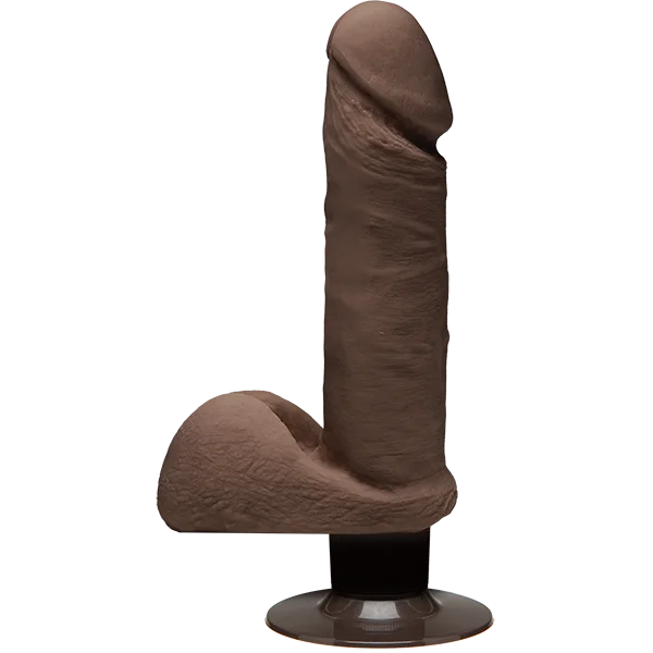The D 7 inch Vibrating Perfect D - Chocolate — image 9 of 10