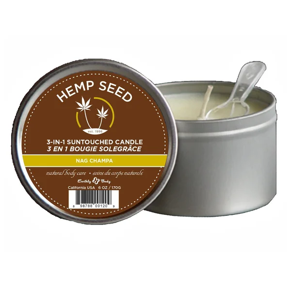 Earthly Body Massage Candle Nag Champa 6oz. — image 2 of 2