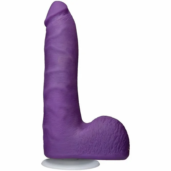 American Pop Revolution Ultraskyn 7 inch Dong w/Balls & Suction Cup - Purple — image 3 of 4