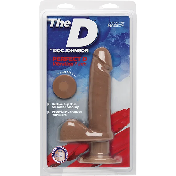 The D 7 inch Vibrating Perfect D - Caramel — image 10 of 10