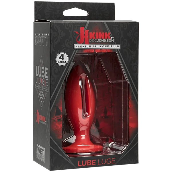 Kink Wet Works 4 inch Silicone Lube Luge Plug - Red — image 12 of 12