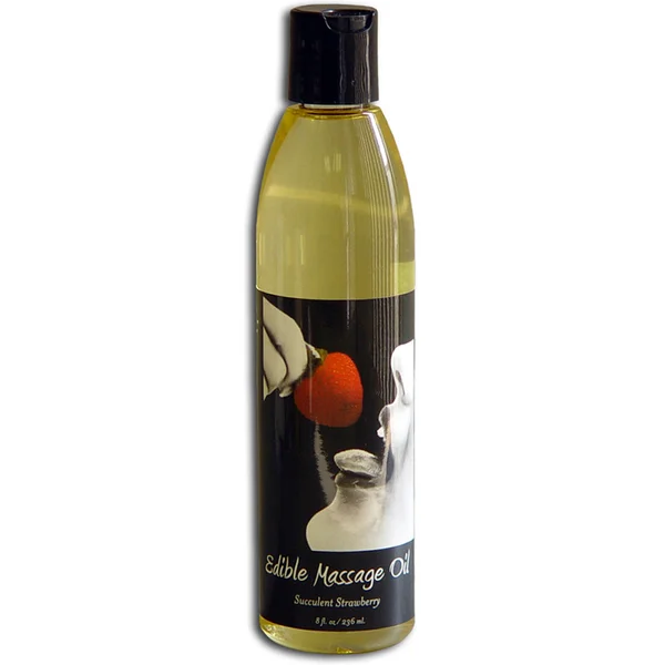 EB Edible Massage Oil 8oz Strawberry — image 4 of 4