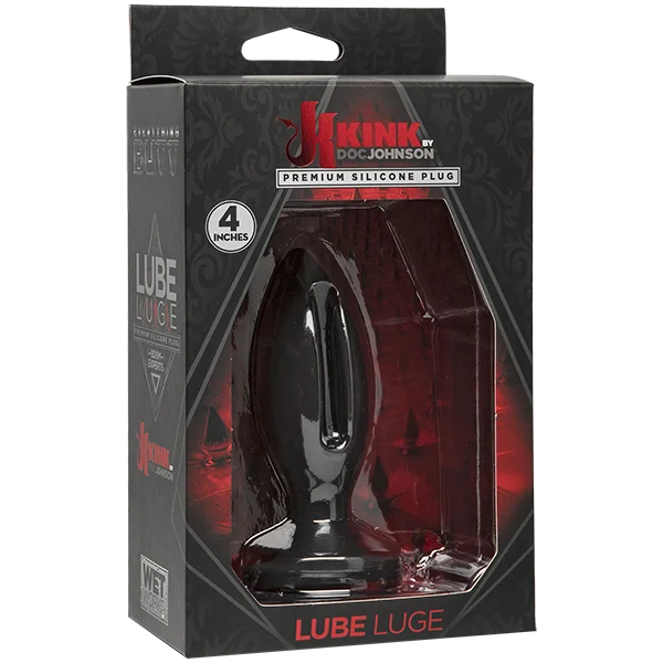 Kink Wet Works 4 inch Silicone Lube Luge Plug - Black — image 12 of 12